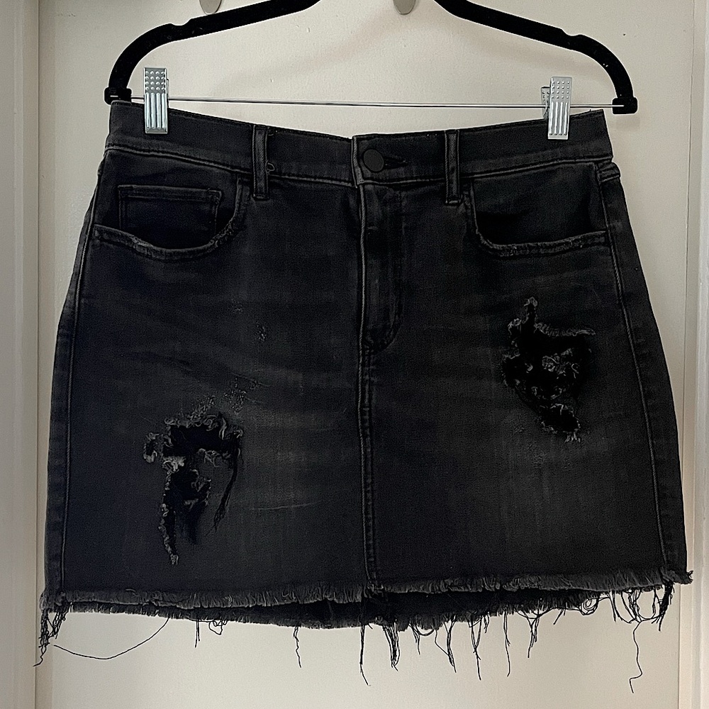 Women’s Black Denim Stretch Skirt